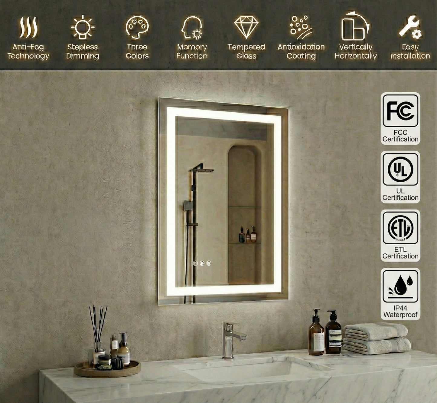 Luxury Suite – Large Vanity Mirror Set