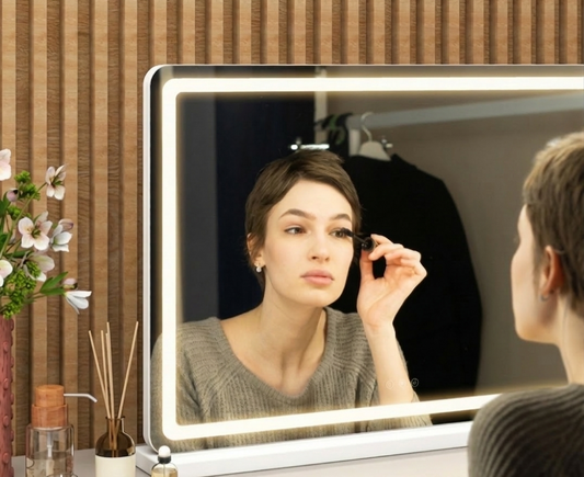 Nuvarre "Studio Aura" LED Makeup Mirror  | True-Tone Illumination & Smart Touch Control Nuvarre